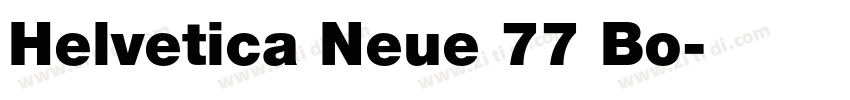 Helvetica Neue 77 Bo字体转换